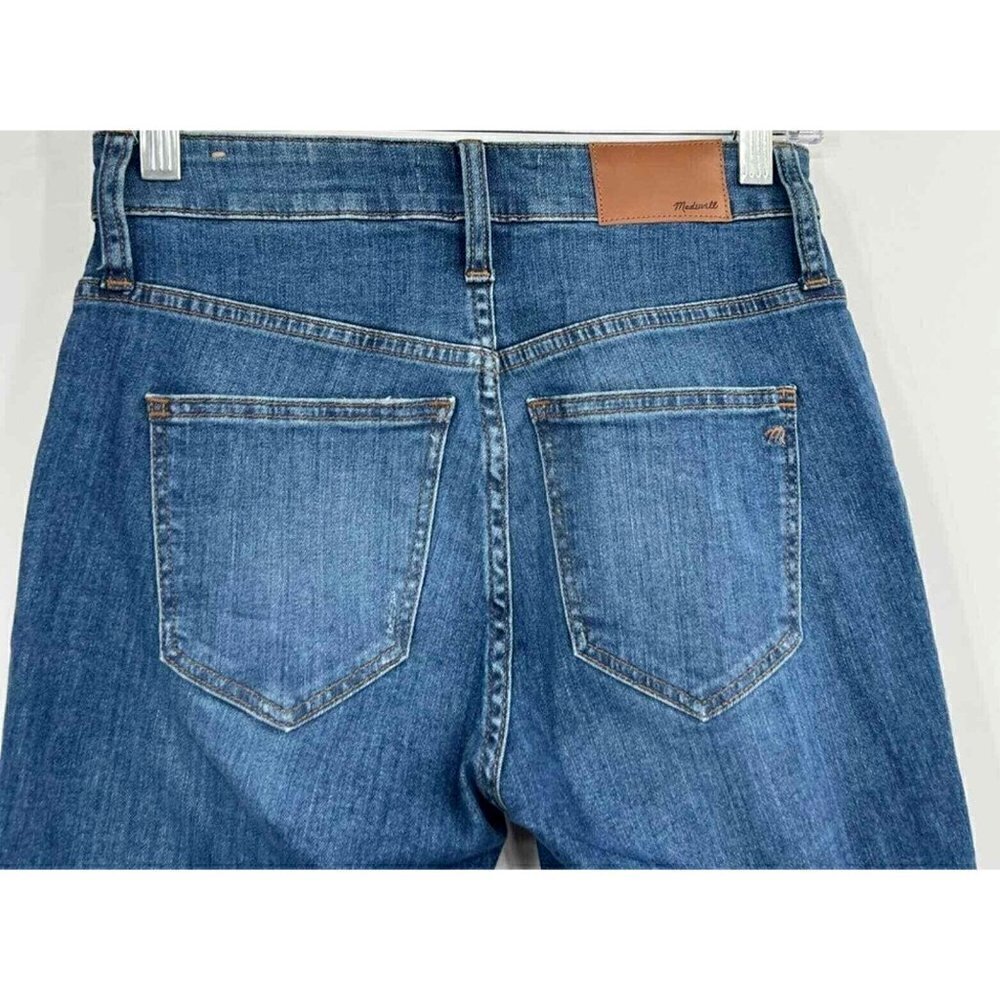 Madewell Size 25 Curvy High Rise Skinny Jeans Crop Distressed 26x25 - Picture 4 of 7